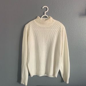 Long sleeved beaded sweater!
